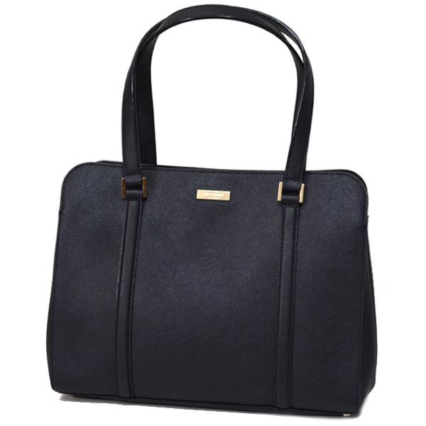 kate spade ブラックレザーショルダーバッグ　ビジネスバッグ kate spade NEW YORK（ケイト・スペード ニューヨーク） ケイト