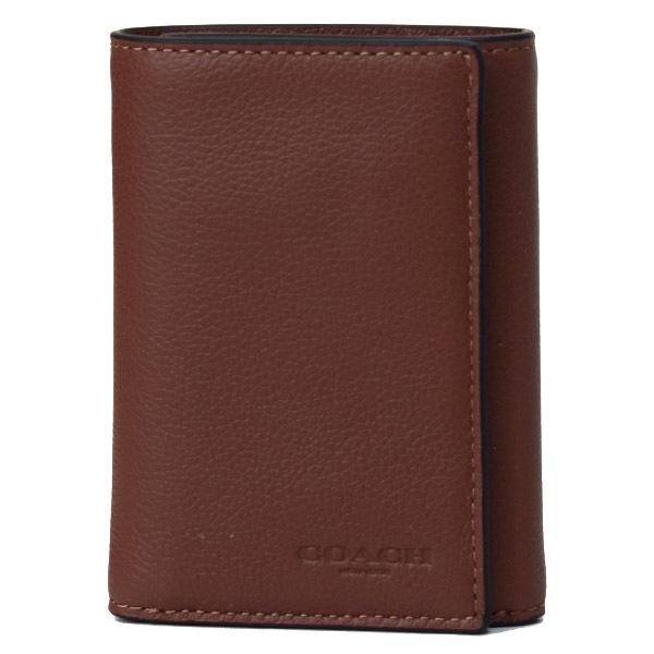 コーチ 財布 COACH スポーツカーフレザー トライフォールド ロゴ ウォレット カードケース 三つ折り財布 ブラック 23845 COACH（コーチ） 財布 スポーツカーフレザー トライフォールド ロゴ