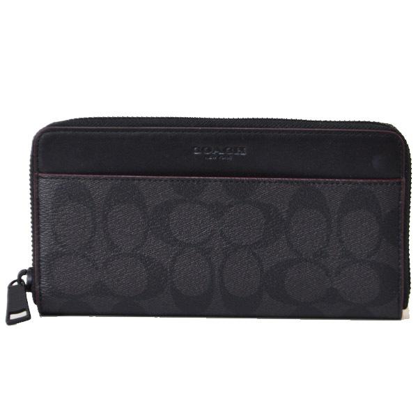 COACH（コーチ） コンパクト財布 コーティング キャンパス レザー 