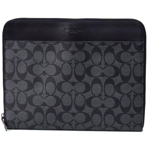 COACH（コーチ） iPadケース コーティングキャンバス スムースレザー