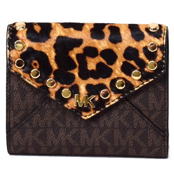 ICHAEL KORS 三つ折り財布 PVCコーティング MICHAEL KORS ウォレット ミニ財布 三つ折り カラー多数あり (Michael
