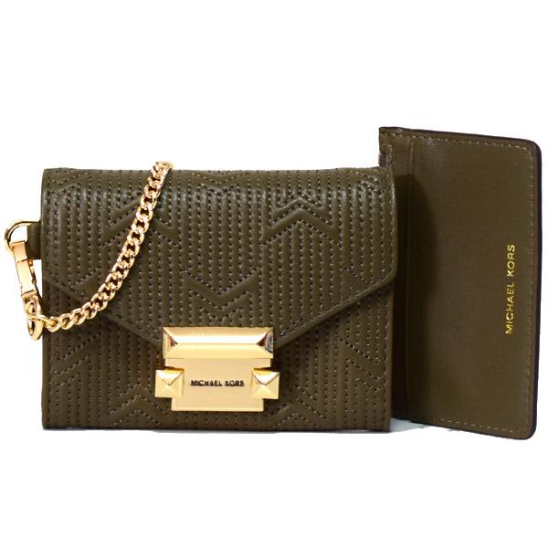 MICHAEL KORS（マイケルコース） コンパクト財布 レザー スタッズ