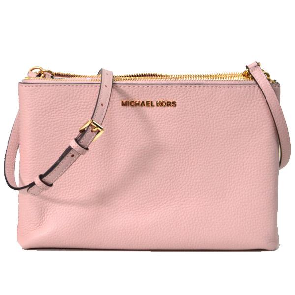 マイケルコース バッグ MICHAEL KORS  コーティングキャンパス レザー モノグラム ダブルジップ ショルダー バッグ バニラホワイト×パステルピンク 35F8GTVC3B MICHAEL KORS（マイケルコース） バッグ コーティングキャンパス