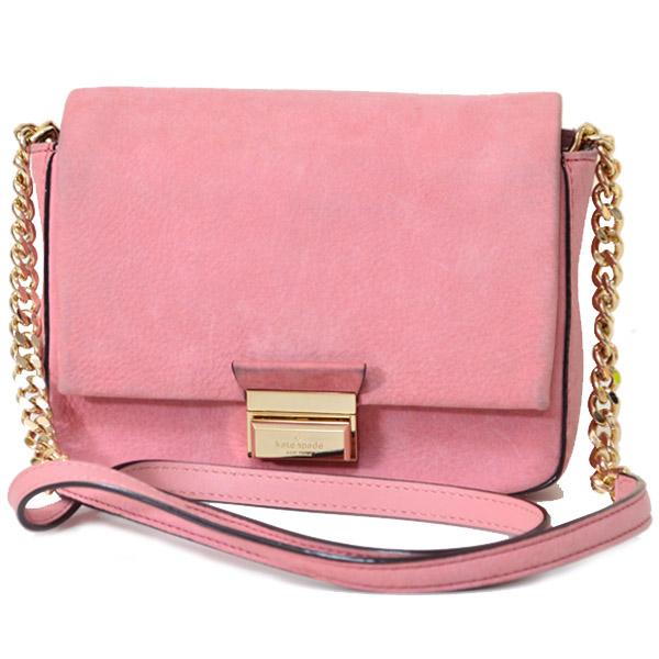 ケイトスペード バッグ　katespade スエード レザー チェーン 斜めがけ ミニ ショルダー バッグ ピンク【訳あり】 3951 kate spade NEW YORK（ケイト・スペード ニューヨーク） ケイト