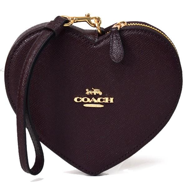 COACH（コーチ） マルチポーチ クロスグレインレザー ハート リスト