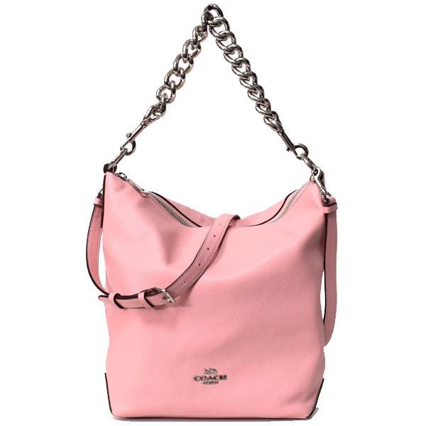 COACH（コーチ） バッグ ペブルレザー アビー ダッフル チェーン 2WAY 
