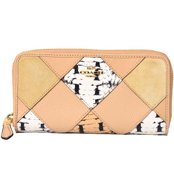 COACH コーチ 長財布 パッチワーク スネーク レザー