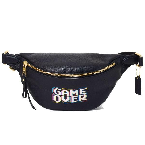 COACH コーチ バッグ ペブルレザー パックマン ゲーム オーバー ベルト 