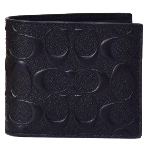 COACH（コーチ） コンパクト財布 コーティング クロスグレイン 