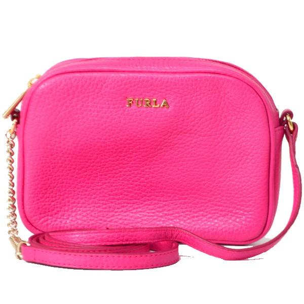 フルラ バッグ FURLA  レザー チェーン ミニ クロスボディー 斜めがけ ショルダー バッグ ピンク1 775409 FURLA（フルラ） バッグ レザー チェーン ミニ クロスボディー 斜