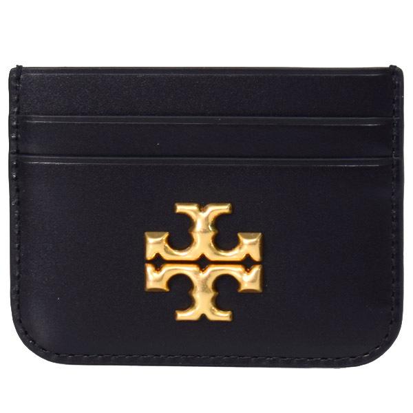 トリーバーチ カードケース TORY BURCH レザー エレノア ロゴ 名刺入れ 定期入れ パスケース ブラック 86346 TORY BURCH（トリーバーチ） カードケース レザー エレノア ロゴ 名刺
