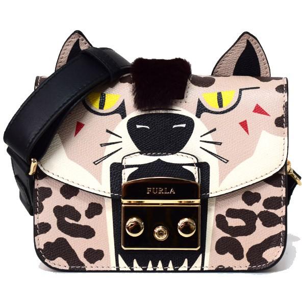 フルラ バッグ FURLA レザー メトロポリス ヒョウ モチーフ レオパード