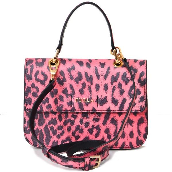 フルラ バッグ FURLA レオパード プリント レザー 2way クロスボディ 
