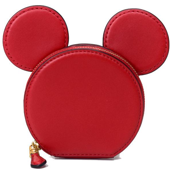 即出荷 コーチ 新品 ディズニーコラボ コインケース レッド コインケース 小銭入れ Labelians Fr