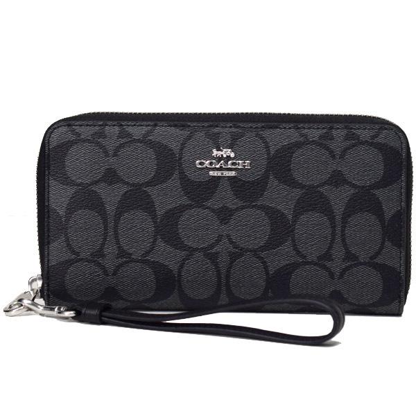 COACH（コーチ） 長財布 コーティングキャンバス スムースレザー