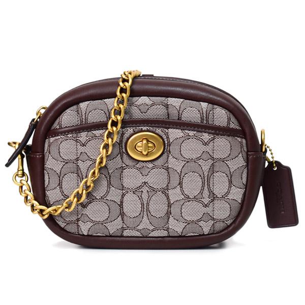COACH（コーチ） バッグ ジャガード レザー シグネチャー ミニ ターン