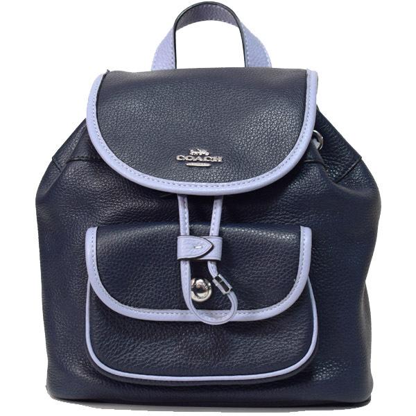 COACH コーチ バッグ ぺブルレザー ペニー ロゴ バックパック 22