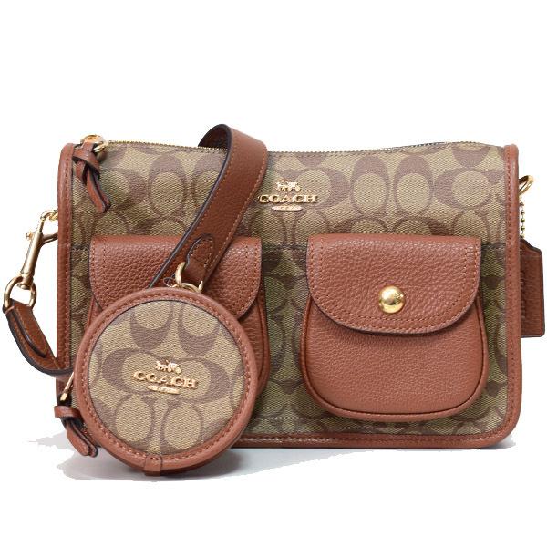 COACH（コーチ） バッグ コーティングキャンバス ぺブルレザー
