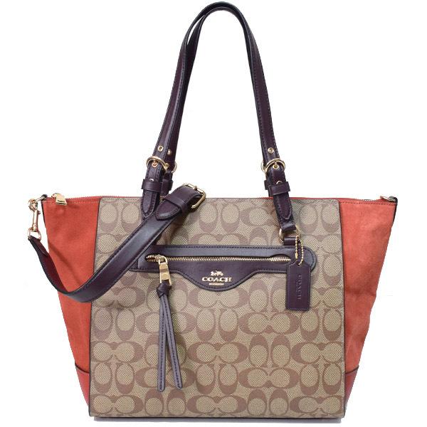 COACH（コーチ） バッグ コーティングキャンバス レザー スエード