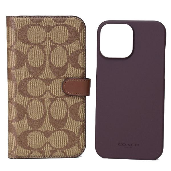 COACH シグネチャー iPhone13PRO 専用 カーキ C8024 COACH】コーチ コーティングキャンバス シグネチャー iPhone13PRO専用