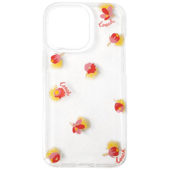 【新品未使用】COACH 花柄 iPhone13 pro対応 iPhoneケース COACH コーチ iphoneケース プラスチック 花柄 フラワー プリント ロゴ
