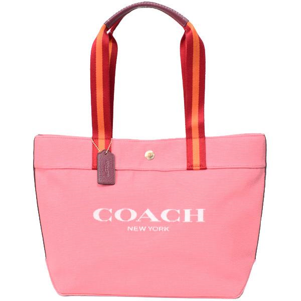 COACH（コーチ） バッグ キャンバス ぺブルレザー トート ロゴ トート 