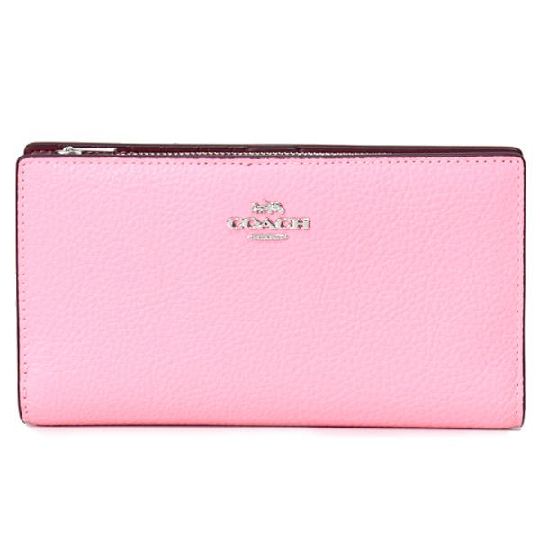 COACH 新品 正規品 　長財布　ピンク コーチCOACH長財布 財布 シグネチャー ロング ジップ C4452 ピンク