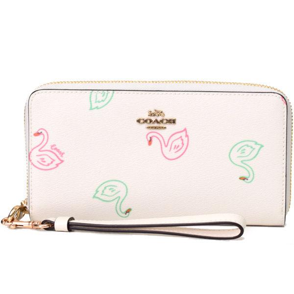 COACH（コーチ） 長財布 COACH PVC レザー スワン 白鳥 ハクチョウ