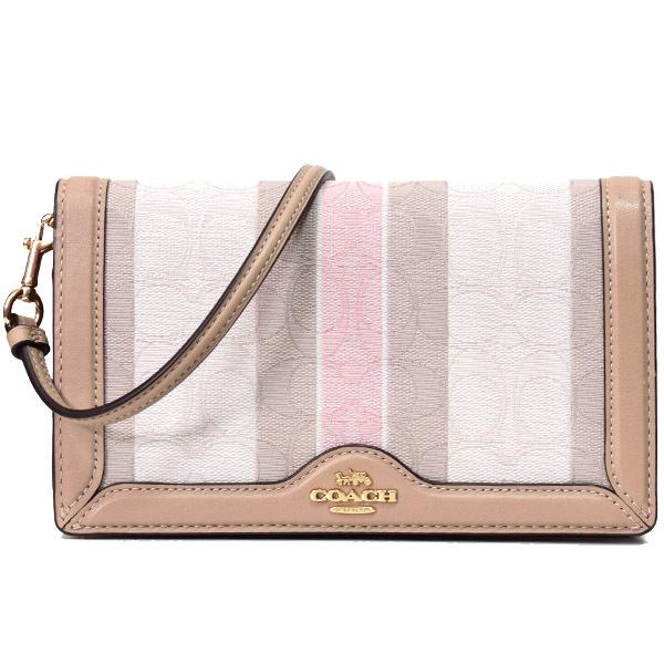 COACH（コーチ） バッグ キャンバス レザー シグネチャー ストライプ