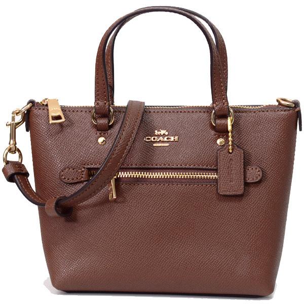 COACH コーチ バッグ クロスグレインレザー ミニ ギャラリー 2WAY 