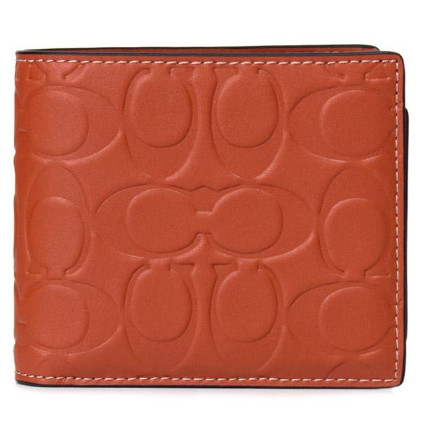 COACH（コーチ） メンズ 財布 レザー シグネチャー 型押し ID カード