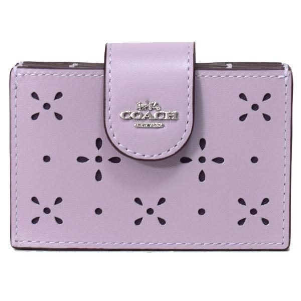 COACH（コーチ） カードケース レザー フラワー パンチング ロゴ