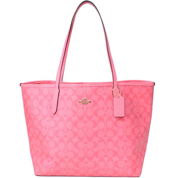 コーチ バッグ Coach コーティングキャンバス スムースレザー シグネチャー フローラル 花柄 シティ トートバッグ ピンクレモネード Ca157 Ca157 ブランド専門店 アウトレット365 通販 Yahoo ショッピング