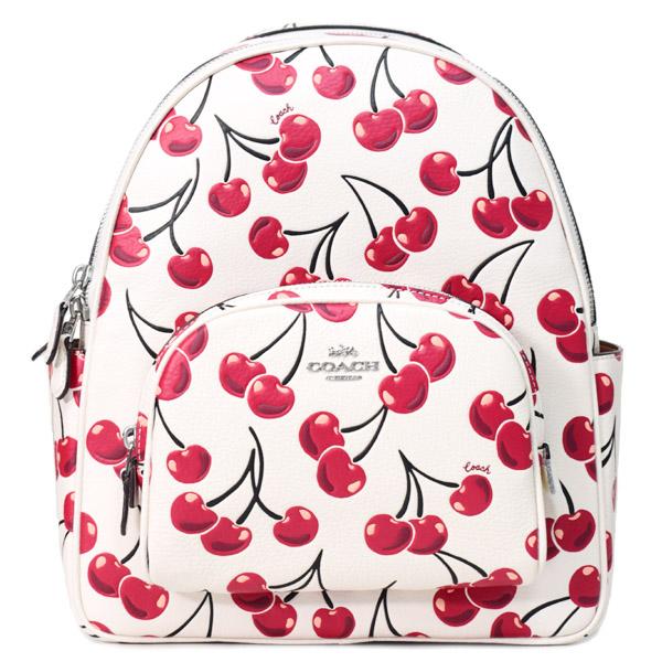 COACH コーチ バッグ ぺブルレザー さくらんぼ チェリー プリント  