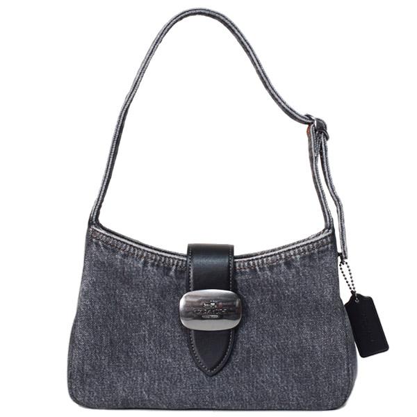 COACH（コーチ） バッグ デニム エライザ レザー ロゴ ワンハンドル 