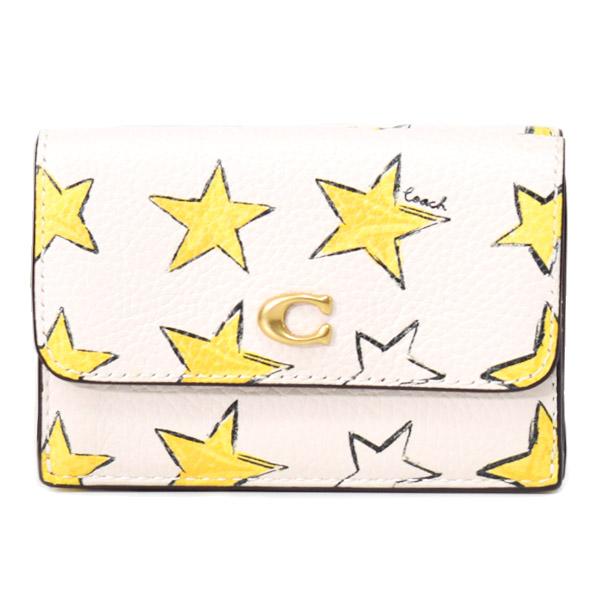 COACH（コーチ） 財布 レザー エッセンシャル 星 スター プリント ミニ