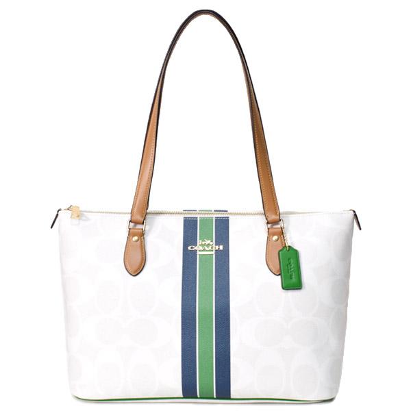 COACH（コーチ） バッグ コーティングキャンパス レザー シグネチャー 