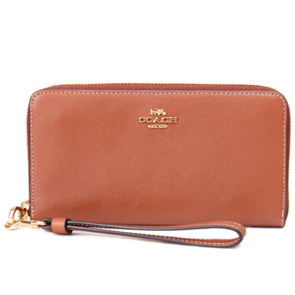 COACH（コーチ） 長財布 スムースレザー ロゴ リストレット ウォレット