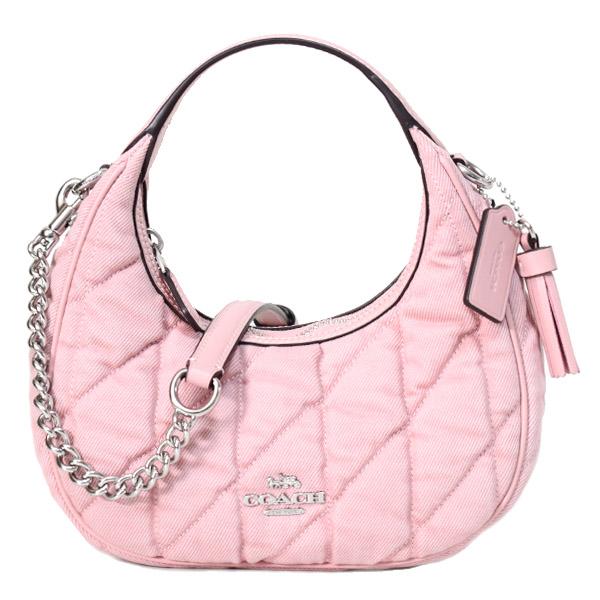COACH（コーチ） バッグ デニム レザー 三日月型 キルティング
