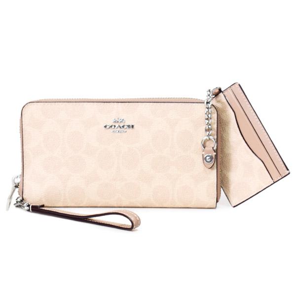 COACH（コーチ） 長財布 コーティングキャンバス レザー シグネチャー