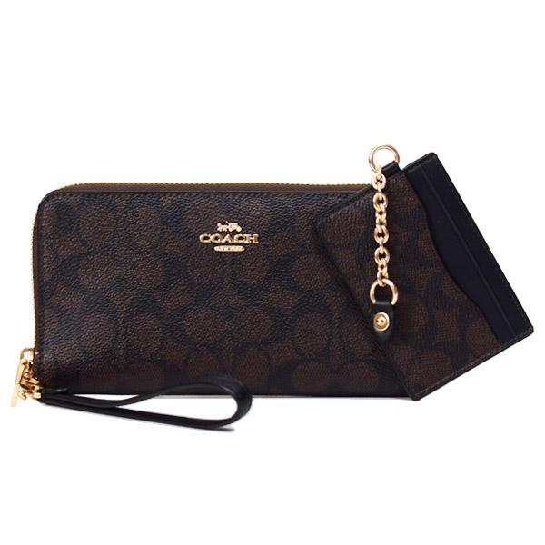 COACH キャンバスコーティング 長財布 COACH（コーチ） 長財布 コーティングキャンバス レザー シグネチャー