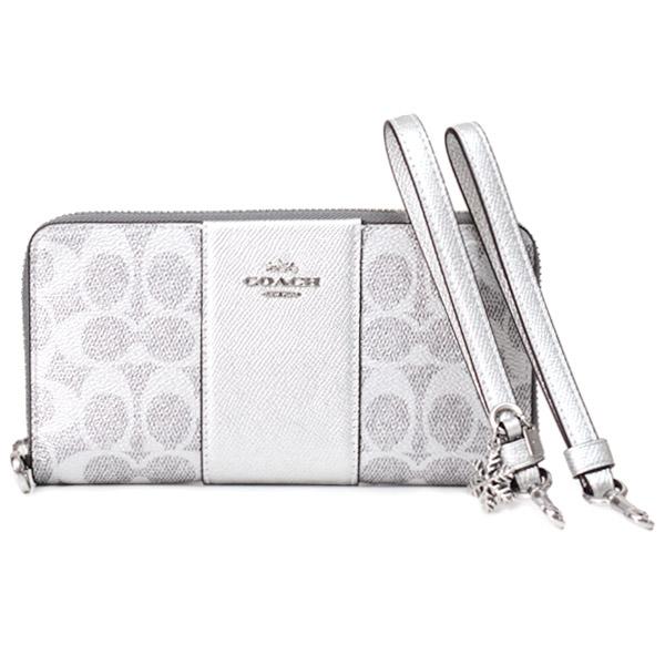 COACH（コーチ） 長財布 コーティングキャンバス レザー シグネチャー