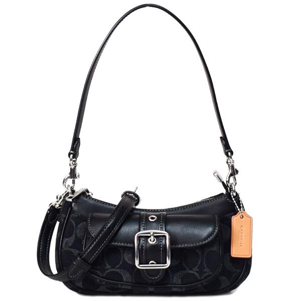 COACH（コーチ） バッグ デニム レザー シグネチャー ミニ アシュトン