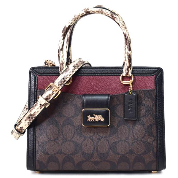 COACH コーチ バッグ レザー シグネチャー スネーク パイソン グレース  