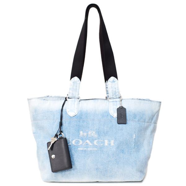 COACH（コーチ） メンズ バッグ デニム ヴィンテージ加工 レザー