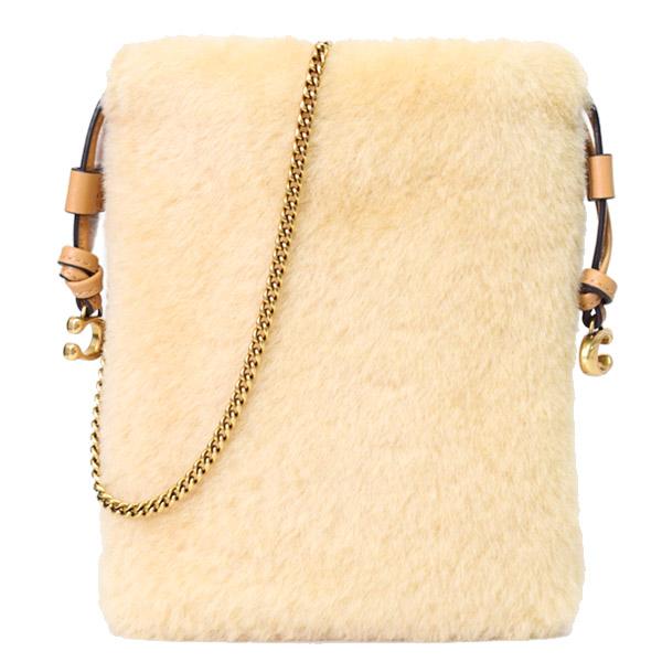 COACH コーチ バッグ シアリング レザー ムートン もこもこ ロゴ 