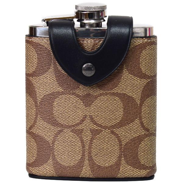 COACH（コーチ） 水筒 コーティングキャンバス レザー シグネチャー