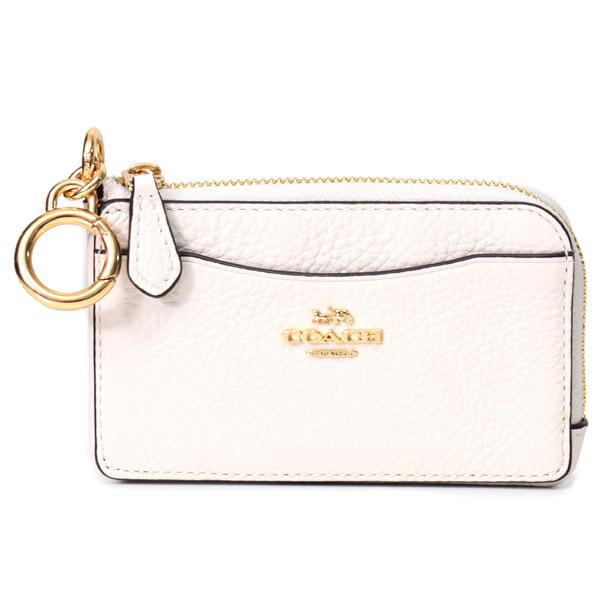 初売りCOACH コーチ カードケース ケース キーリング ぺブルレザー COACH】コーチ Coachtopia コーチトピア ぺブルレザー ロゴ キーリング