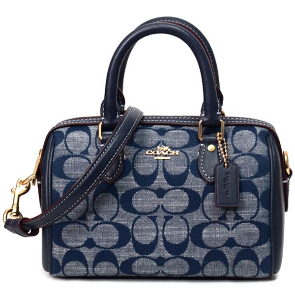 COACH（コーチ） バッグ シャンブレー レザー シグネチャー ミニ