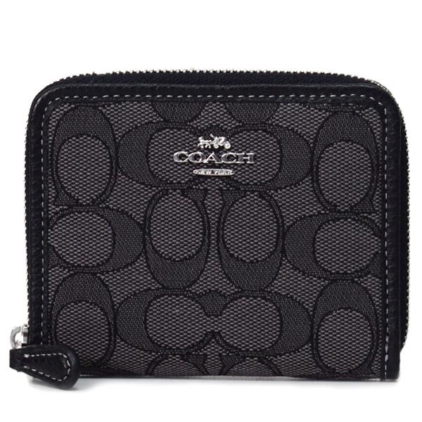 【アウトレット新品】コーチ COACH ケースCH389 ミニ財布 COACH（コーチ） 財布 ジャガード レザー シグネチャー ロゴ スモール